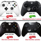 eXtremeRate Retail Transparent Clear Faceplate Cover, Front Housing Shell Case Replacement Kit for Xbox One Elite Series 2 Controller (Model 1797 and Core Model 1797) - Thumbstick Accent Rings Included - ELM503