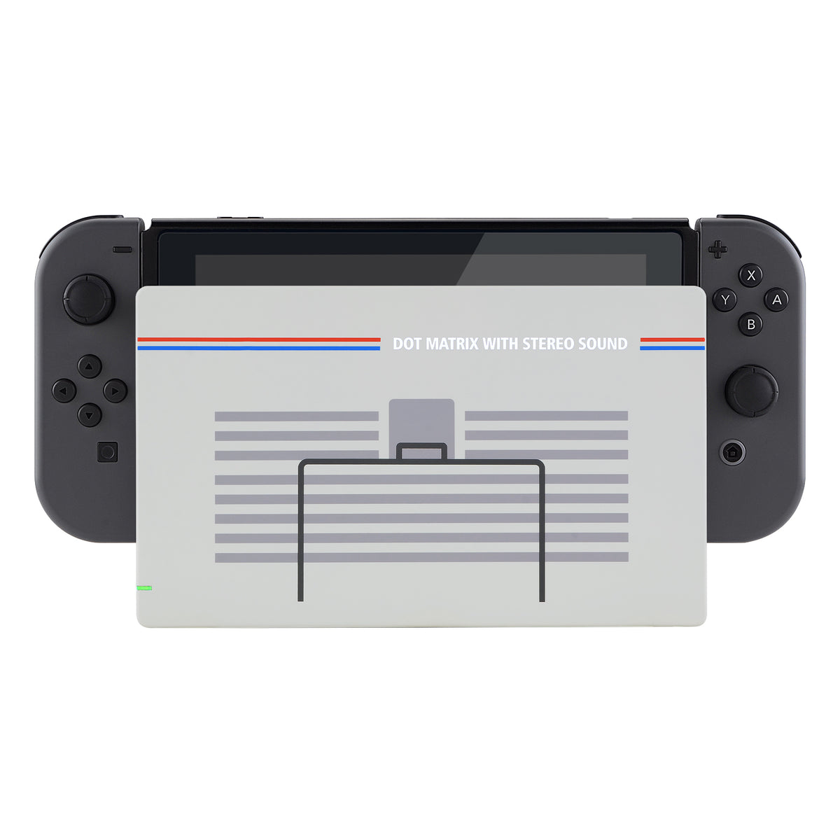 eXtremeRate Retail eXtremeRate Classic 1989 GB DMG-01 Style Custom Faceplate for Nintendo Switch Charging Dock, Soft Touch Grip DIY Replacement Housing Shell for Nintendo Switch Dock - Dock NOT Included - FDT108