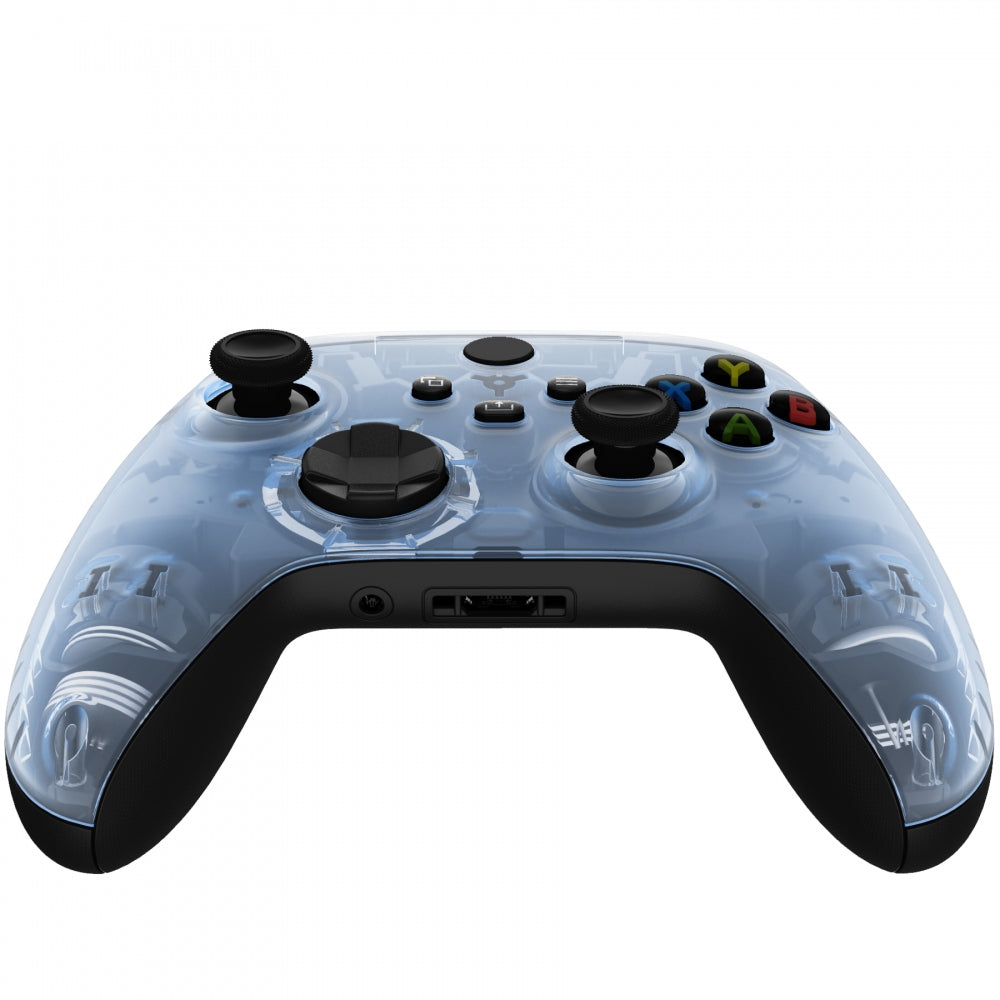 eXtremeRate Retail Replacement Front Housing Shell for Xbox Series X Controller, Clear Glacier Blue Custom Cover Faceplate for Xbox Series S Controller - Controller NOT Included - FX3M506