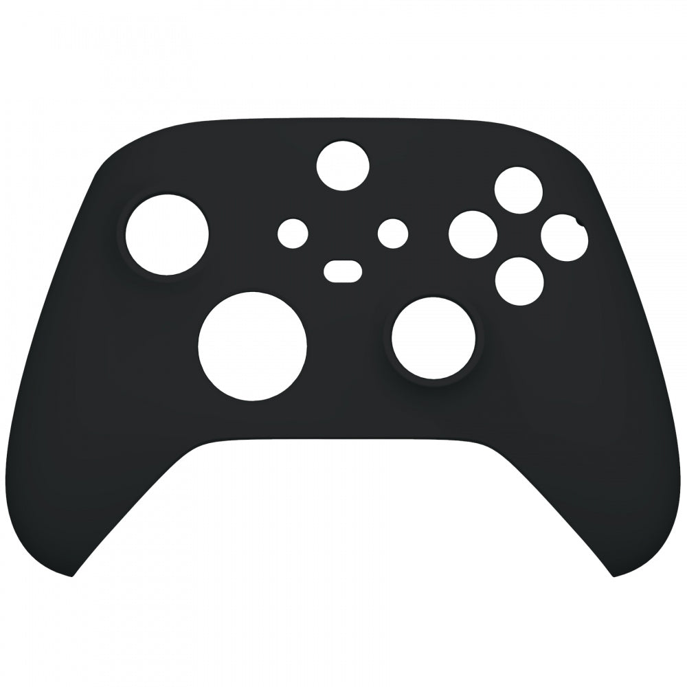 eXtremeRate Retail Black Replacement Part Faceplate, Soft Touch Grip Housing Shell Case for Xbox Series S & Xbox Series X Controller Accessories - Controller NOT Included - FX3P309