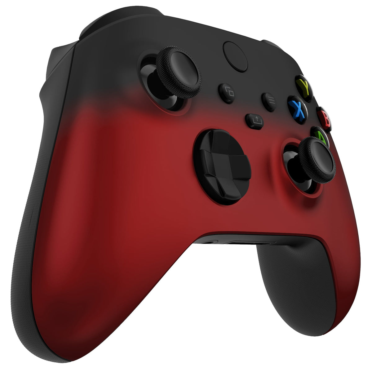 eXtremeRate Retail Shadow Red Replacement Part Faceplate, Soft Touch Grip Housing Shell Case for Xbox Series S & Xbox Series X Controller Accessories - Controller NOT Included -FX3P319