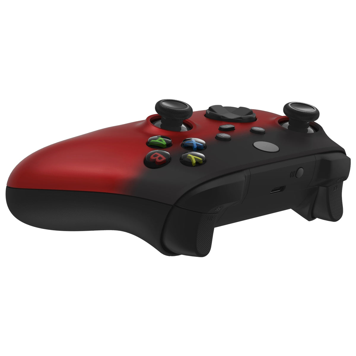 eXtremeRate Retail Shadow Red Replacement Part Faceplate, Soft Touch Grip Housing Shell Case for Xbox Series S & Xbox Series X Controller Accessories - Controller NOT Included -FX3P319