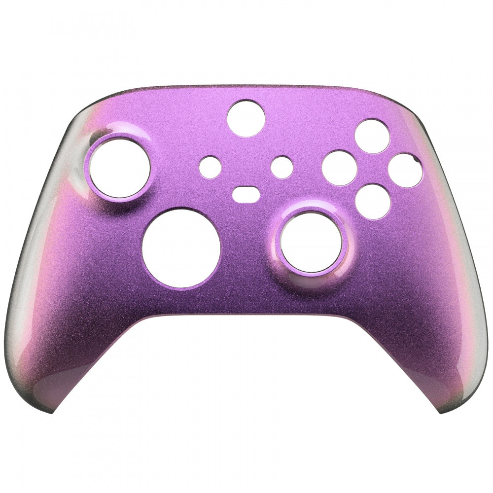 eXtremeRate Retail Chameleon Red Gold Glossy Replacement Front Housing Shell for Xbox Series X Controller, Custom Cover Faceplate for Xbox Series S Controller - Controller NOT Included - FX3P340