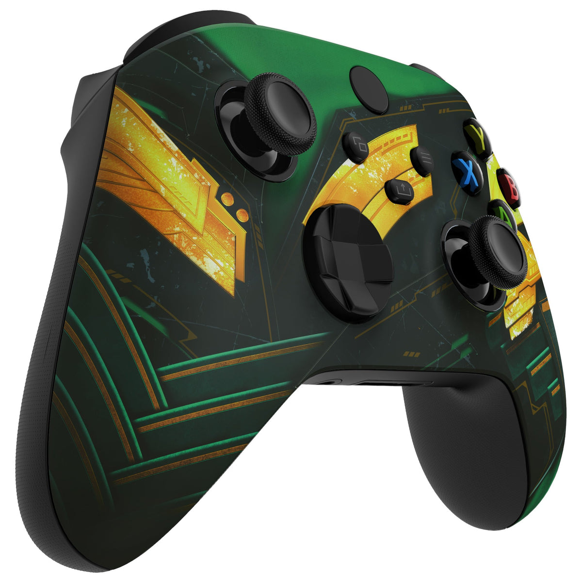 eXtremeRate Retail Armor of Ragnarok Replacement Part Faceplate, Soft Touch Grip Housing Shell Case for Xbox Series S & Xbox Series X Controller Accessories - Controller NOT Included - FX3T151