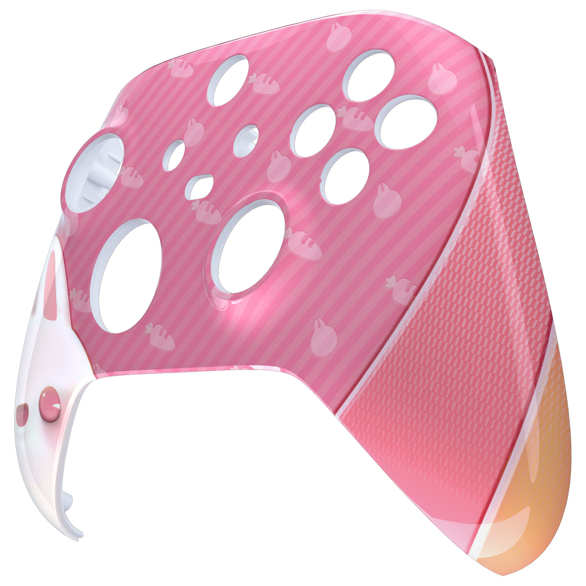 eXtremeRate Retail Easter Rabbit Replacement Part Faceplate, Soft Touch Grip Housing Shell Case for Xbox Series S & Xbox Series X Controller Accessories - Controller NOT Included - FX3T167