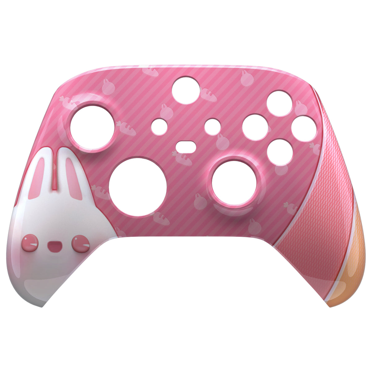 eXtremeRate Retail Easter Rabbit Replacement Part Faceplate, Soft Touch Grip Housing Shell Case for Xbox Series S & Xbox Series X Controller Accessories - Controller NOT Included - FX3T167