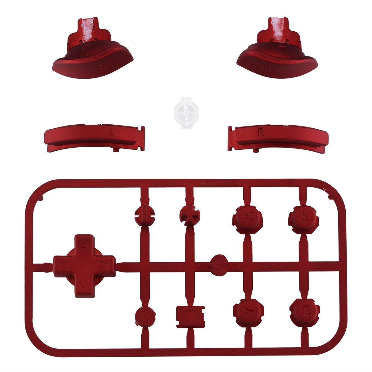 eXtremeRate Retail Scarlet Red Replacement ABXY Home Capture Plus Minus Keys Dpad L R ZL ZR Trigger for Nintendo Switch Lite, Full Set Buttons Repair Kits with Tools for Nintendo Switch Lite - HL503