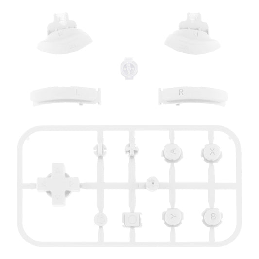 eXtremeRate Retail White Replacement ABXY Home Capture Plus Minus Keys Dpad L R ZL ZR Trigger for NS Switch Lite, Full Set Buttons Repair Kits with Tools for NS Switch Lite - HL508