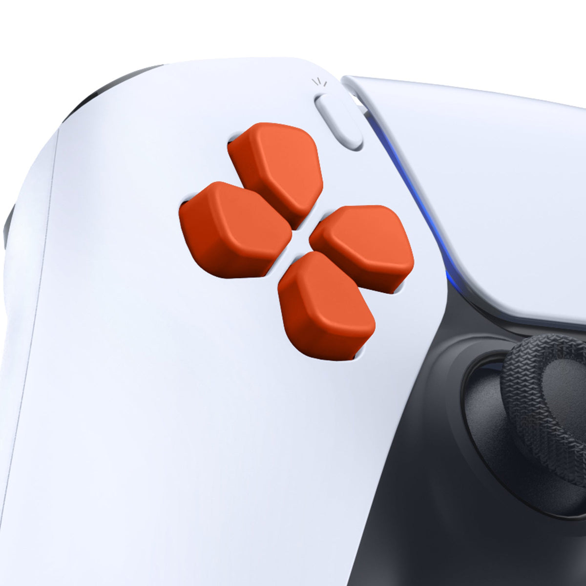 eXtremeRate Retail Ergonomic Split Dpad Buttons (SDP Buttons) for ps5 Controller, Orange Independent Dpad Direction Buttons for ps5, for ps4 All Model Controller - JPF8014