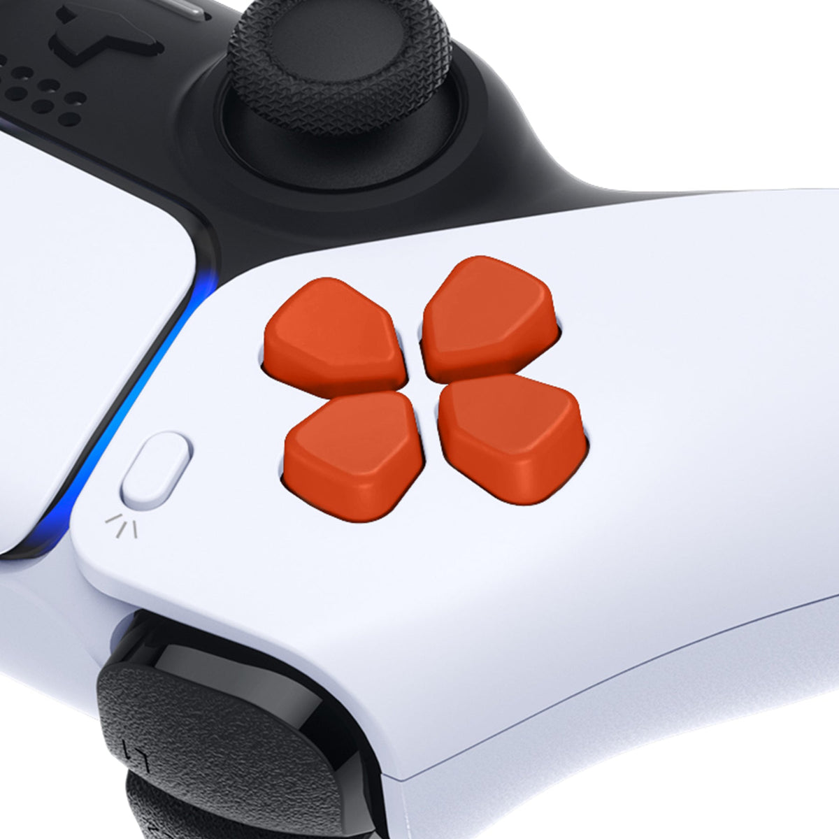 eXtremeRate Retail Ergonomic Split Dpad Buttons (SDP Buttons) for ps5 Controller, Orange Independent Dpad Direction Buttons for ps5, for ps4 All Model Controller - JPF8014