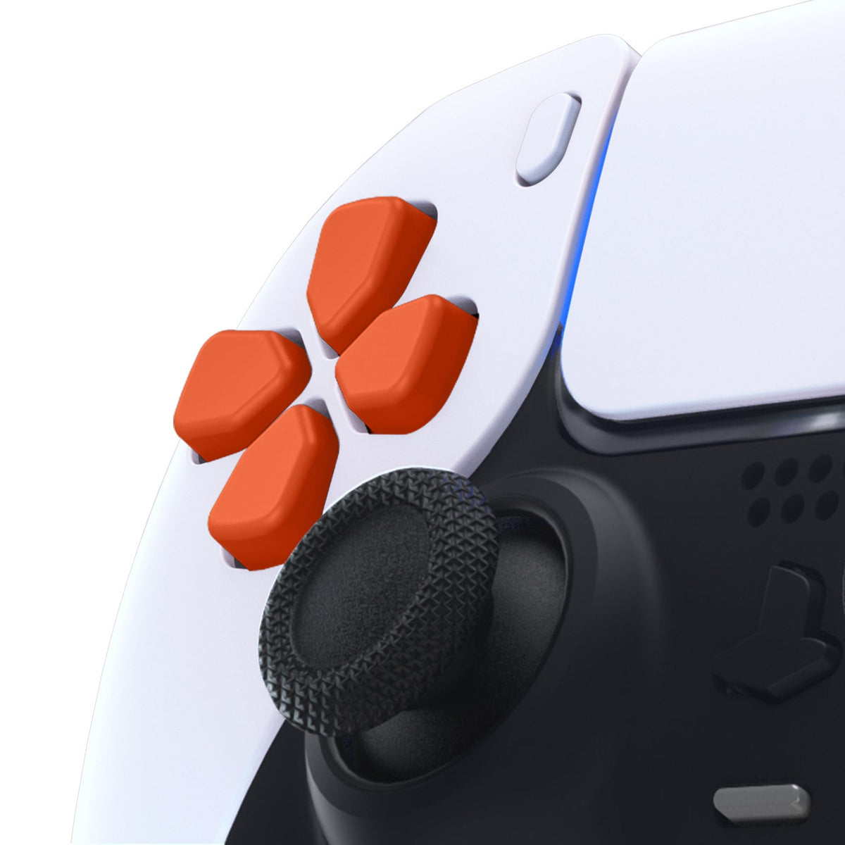 eXtremeRate Retail Ergonomic Split Dpad Buttons (SDP Buttons) for ps5 Controller, Orange Independent Dpad Direction Buttons for ps5, for ps4 All Model Controller - JPF8014