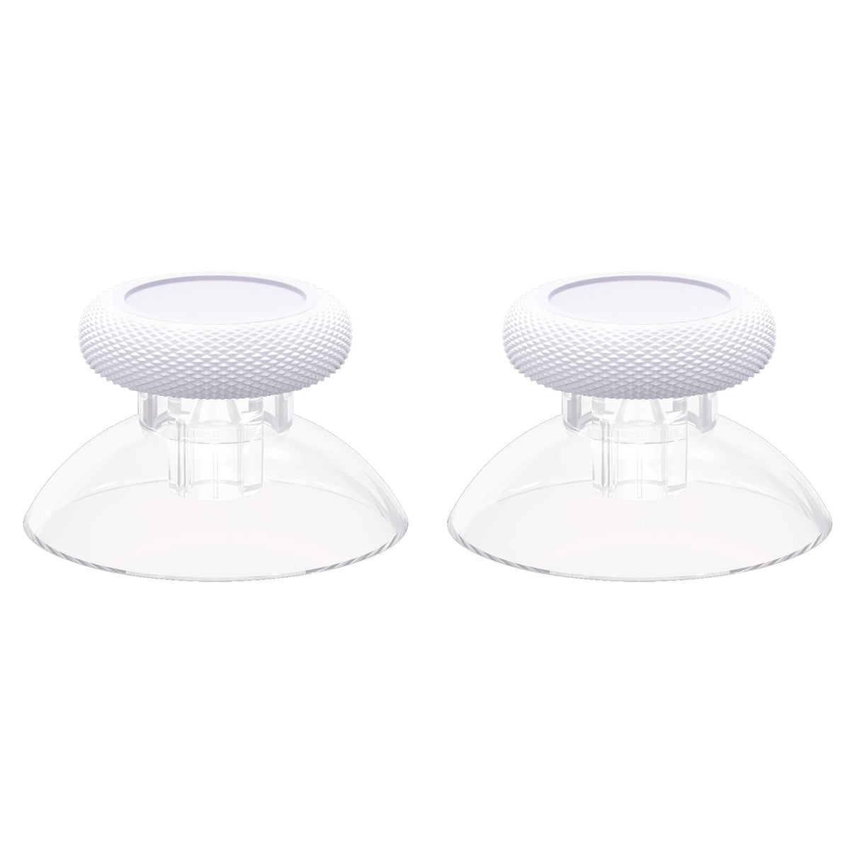 eXtremeRate Retail Solid White Replacement Thumbsticks for Xbox Series X/S Controller, for Xbox One Standard Controller Analog Stick, Custom Joystick for Xbox One X/S, for Xbox One Elite Controller - JX3427