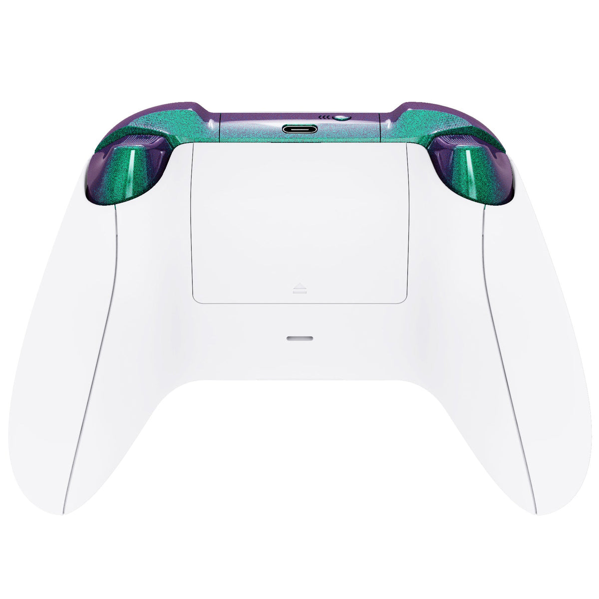 eXtremeRate Retail No Letter Imprint Custom Full Set Buttons for Xbox Series X/S Controller, Chameleon Green Purple Replacement Accessories Bumpers Triggers Dpad ABXY Buttons for Xbox Series X/S, Xbox Core Controller - JX3502