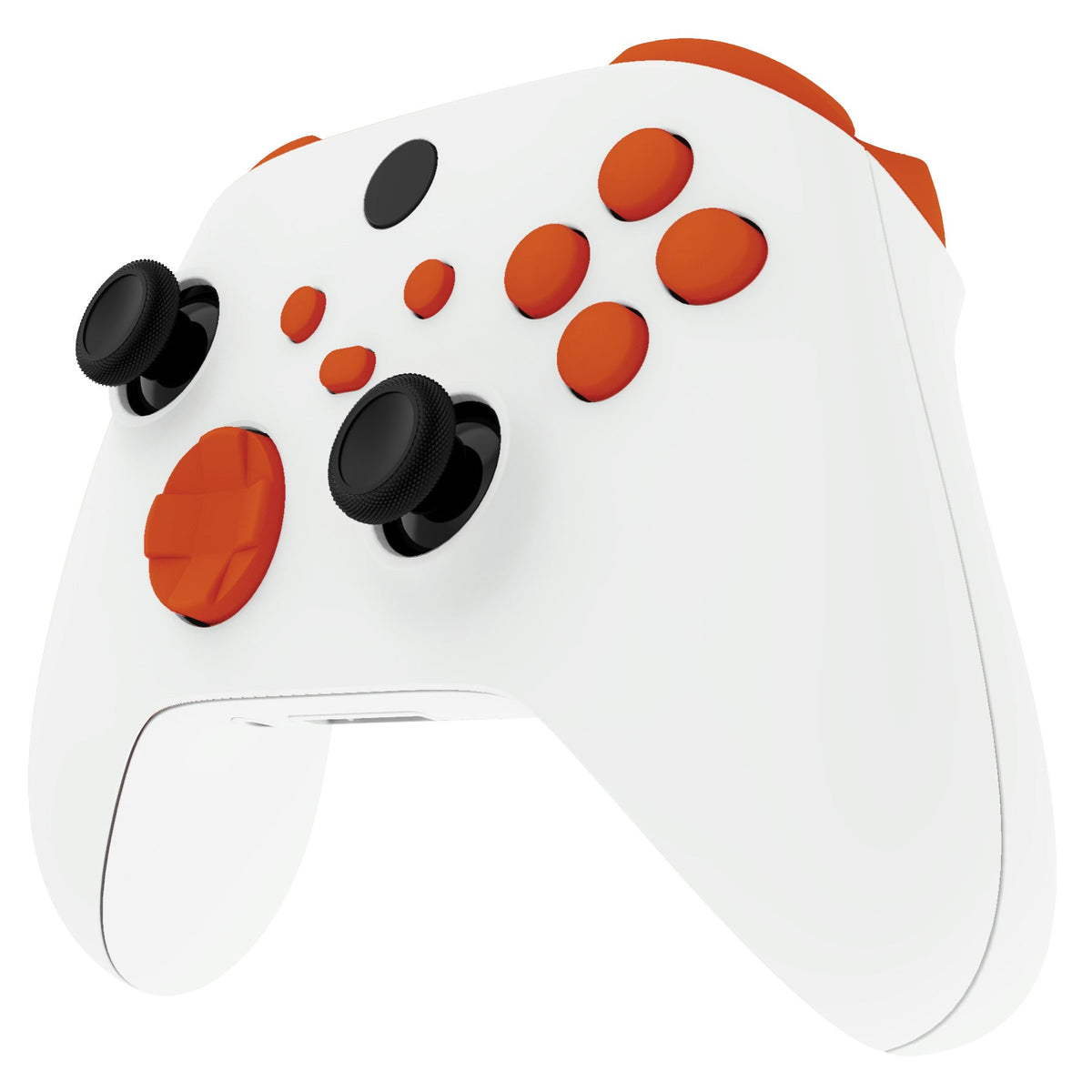 eXtremeRate Retail No Letter Imprint Custom Full Set Buttons for Xbox Series X/S Controller, Orange Replacement Accessories Bumpers Triggers Dpad ABXY Buttons for Xbox Series X/S, Xbox Core Controller - JX3504