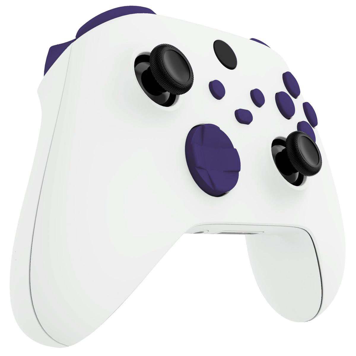 eXtremeRate Retail No Letter Imprint Custom Full Set Buttons for Xbox Series X/S Controller, Purple Replacement Accessories Bumpers Triggers Dpad ABXY Buttons for Xbox Series X/S, Xbox Core Controller - JX3507
