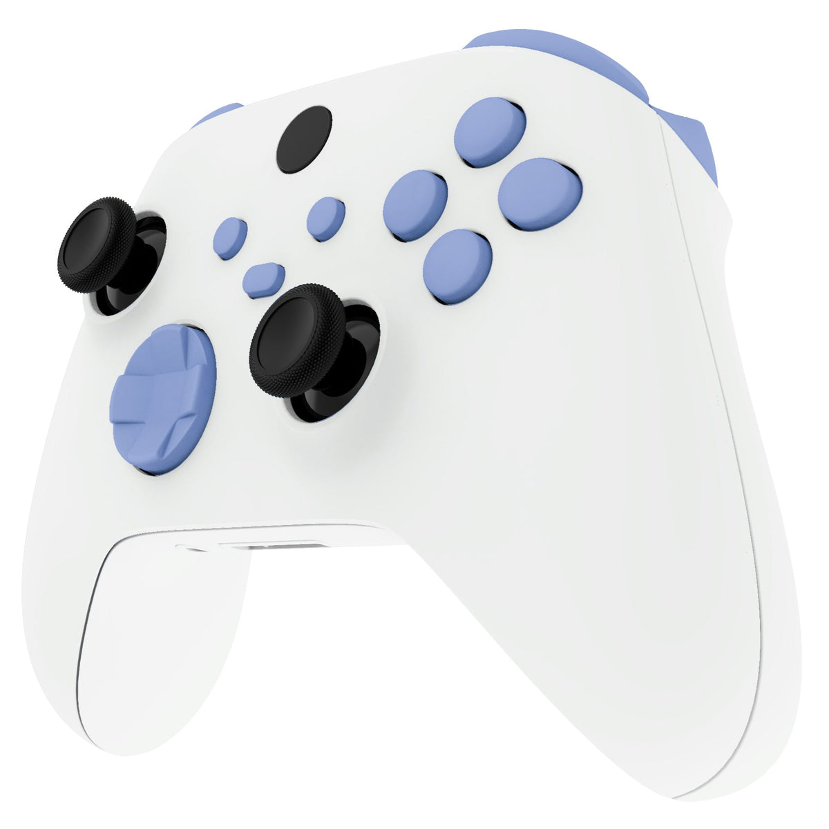 eXtremeRate Retail No Letter Imprint Custom Full Set Buttons for Xbox Series X/S Controller, Light Violet Replacement Accessories Bumpers Triggers Dpad ABXY Buttons for Xbox Series X/S, Xbox Core Controller - JX3515
