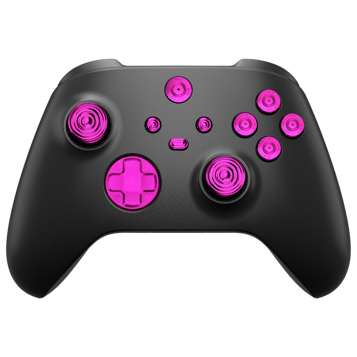 eXtremeRate Retail eXtremeRate 11 in 1 Custom Purple Metal Buttons for Xbox Series X/S Controller, Aluminum Alloy Dpad Start Back Share Button, Replacement Thumbsticks, Home ABXY Bullet Buttons for Xbox Core Controller - JX3E005