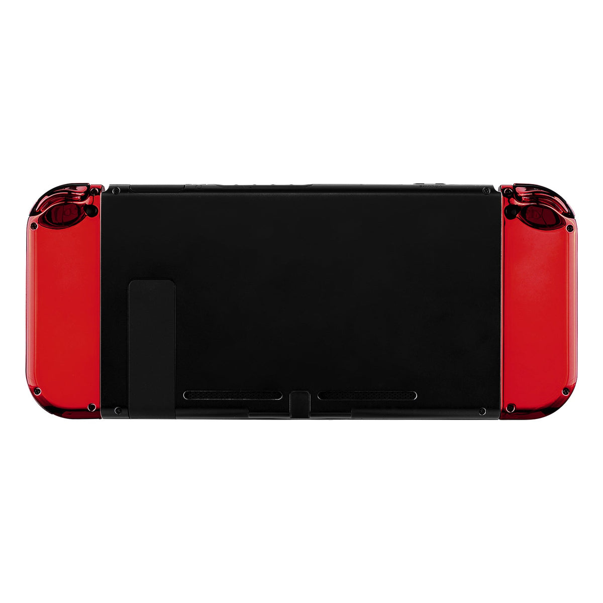 eXtremeRate Retail Chrome Red Joycon Handheld Controller Housing (D-Pad Version) with Full Set Buttons, DIY Replacement Shell Case for NS Switch JoyCon & OLED JoyCon - Console Shell NOT Included- JZD403