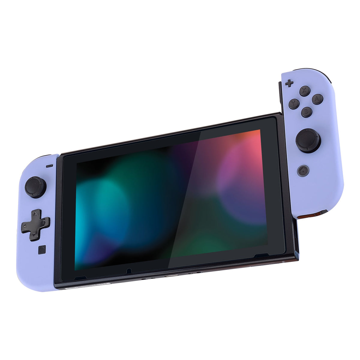 eXtremeRate Retail Soft Touch Light Violet Joycon Handheld Controller Housing (D-Pad Version) with Full Set Buttons, DIY Replacement Shell Case for NS Switch JoyCon & OLED JoyCon - Console Shell NOT Included - JZP309