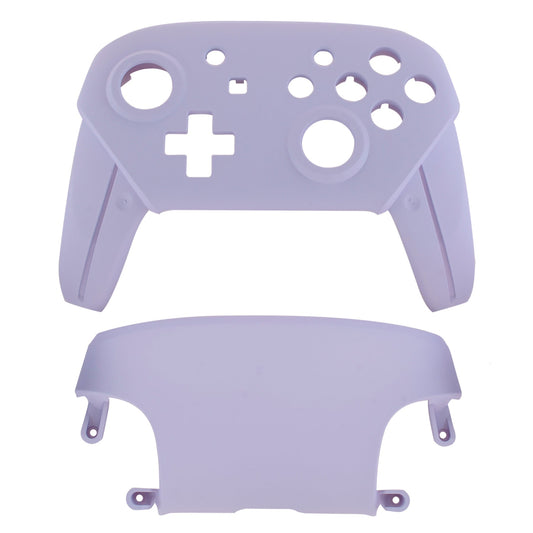 eXtremeRate Retail Light Violet Faceplate and Backplate for Nintendo Switch Pro Controller, Soft Touch DIY Replacement Shell Housing Case for Nintendo Switch Pro - Controller NOT Included - MRP310