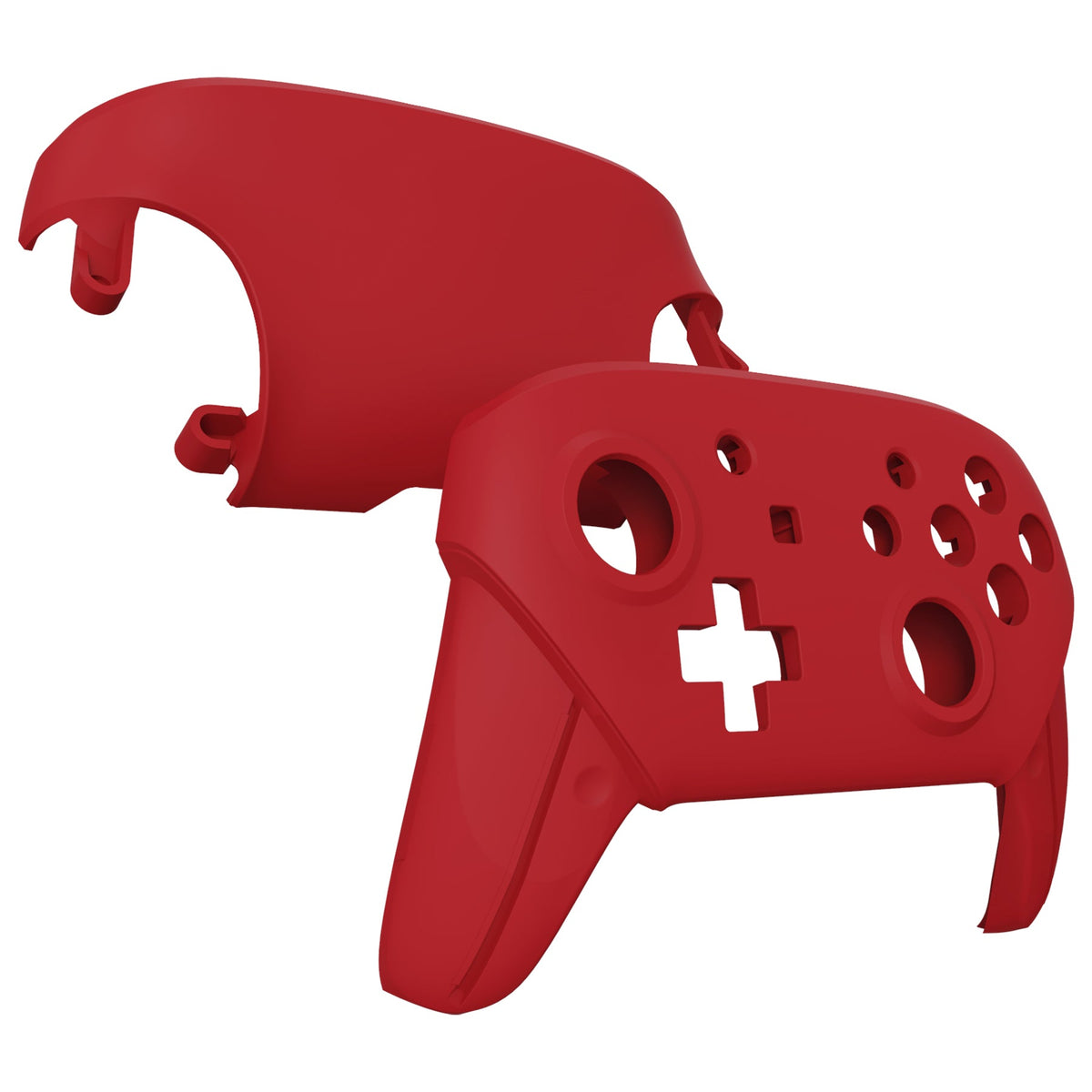 eXtremeRate Retail Passion Red Faceplate and Backplate for NS Switch Pro Controller, Soft Touch DIY Replacement Shell Housing Case for NS Switch Pro Controller - Controller NOT Included - MRP332
