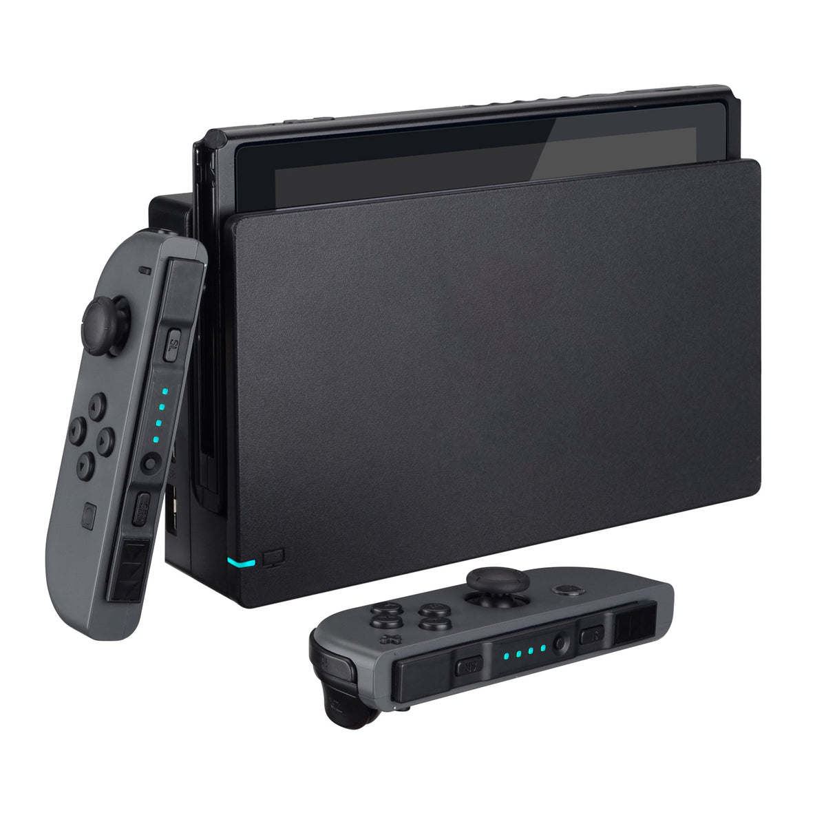 eXtremeRate Retail Ice Blue Firefly LED Tuning Kit for NS Switch Joycons Dock NS Joycon SL SR Buttons Ribbon Flex Cable Indicate Power LED-Joycons Dock NOT Included - NSLED010