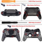 eXtremeRate Retail Textured Black Replacement Handle Grips for Nintendo Switch Pro Controller, 3D Splashing DIY Hand Grip Shell for Nintendo Switch Pro - Controller NOT Included - GRP312