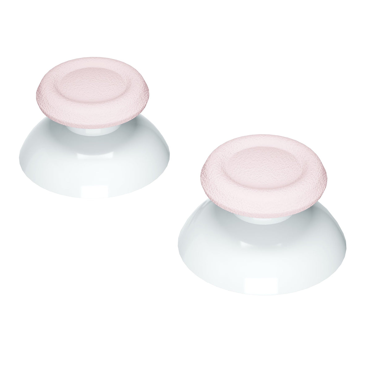 eXtremeRate Retail Cherry Blossoms Pink & White Dual-Color Replacement 3D Joystick Thumbsticks, Analog Thumb Sticks with Cross Screwdriver for ps4 Slim Pro Controller - P4J0129