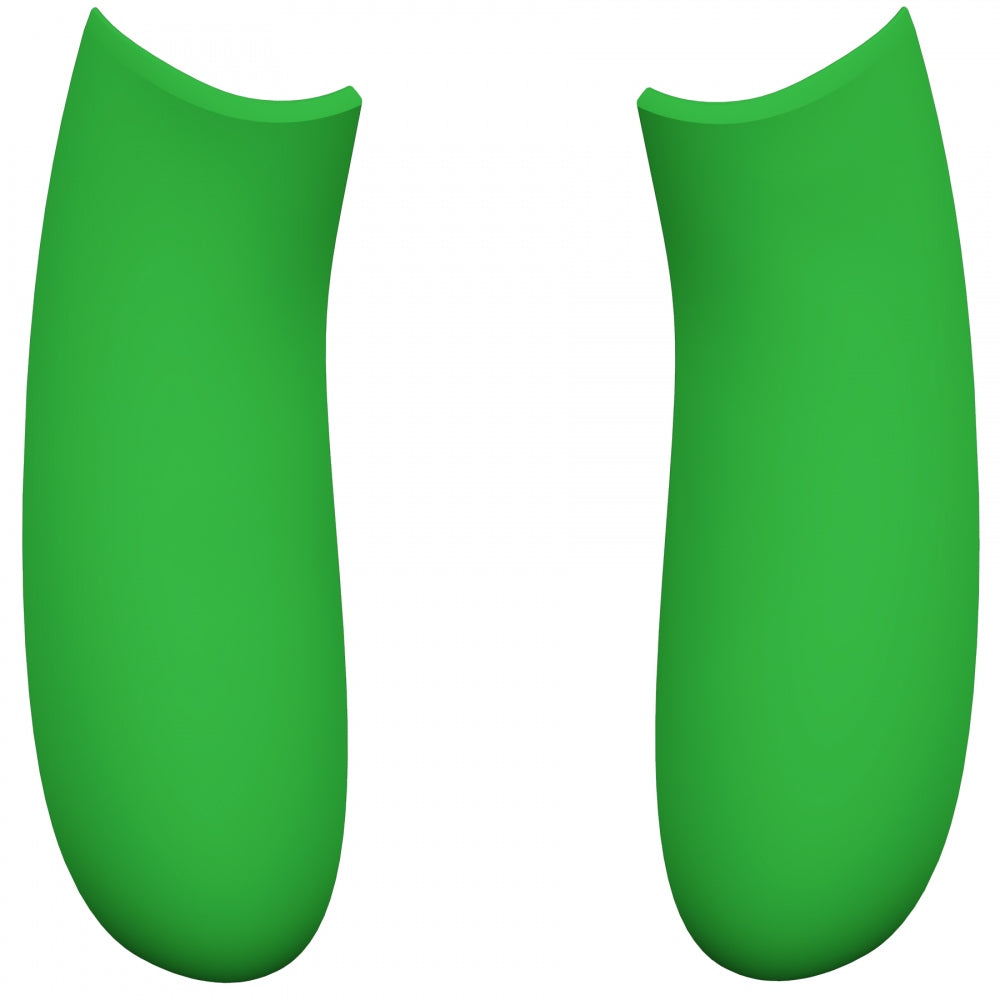 eXtremeRate Retail Green Soft Touch Grip Back Panels, Comfortable Non-Slip Side Rails Handles, Game Improvement Replacement Parts for Xbox Series S / X Controller - Controller NOT Included - PX3P306