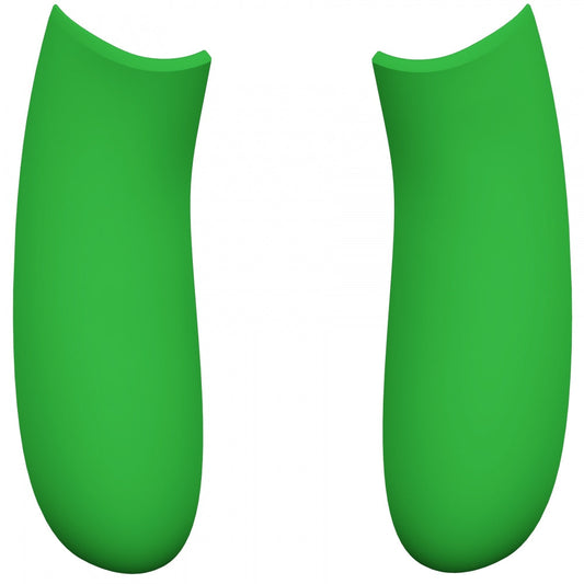 eXtremeRate Retail Green Soft Touch Grip Back Panels, Comfortable Non-Slip Side Rails Handles, Game Improvement Replacement Parts for Xbox Series S / X Controller - Controller NOT Included - PX3P306