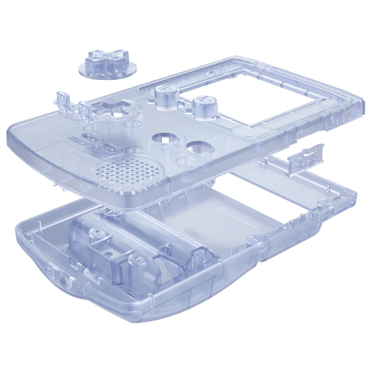 eXtremeRate Retail IPS Ready Upgraded eXtremeRate Glacier Blue Replacement Shell Full Housing Cover & Buttons for Gameboy Color - Fit for GBC OSD IPS & Regular IPS & Standard LCD - Console & IPS Screen NOT Included - QCBM5006