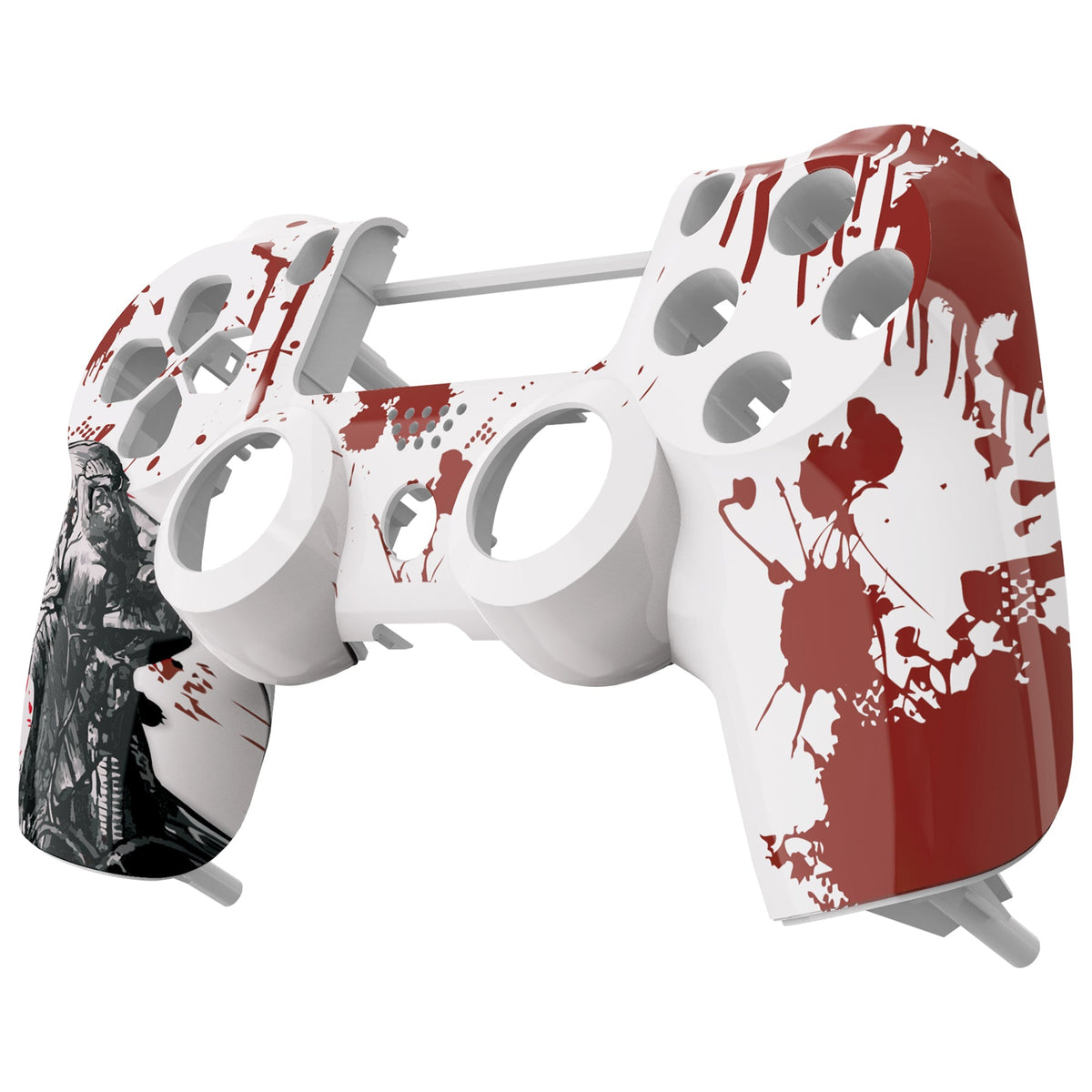 eXtremeRate Retail Zombie Blood Patterned Repair Top Shell for ps4 Pro Slim Controller (CUH-ZCT2 JDM-040 JDM-050 JDM-055) - SP4FT14