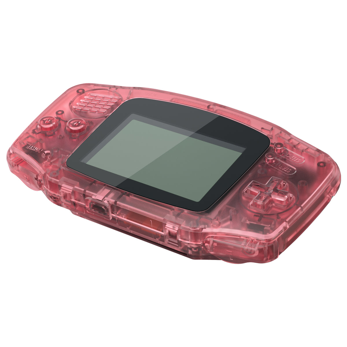 eXtremeRate Retail IPS Ready Upgraded eXtremeRate Cherry Pink Replacement Shell Full Housing Cover & Black Screen Lens for Gameboy Advance – Compatible with Both IPS & Standard LCD – Console & IPS Screen NOT Included - TAGM5007B