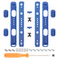 eXtremeRate Retail Clear Blue Replacement shell for NS Switch Joycon Strap, Custom Joy-Con Wrist Strap Housing Buttons for NS Switch - 2 Pack - UEM504
