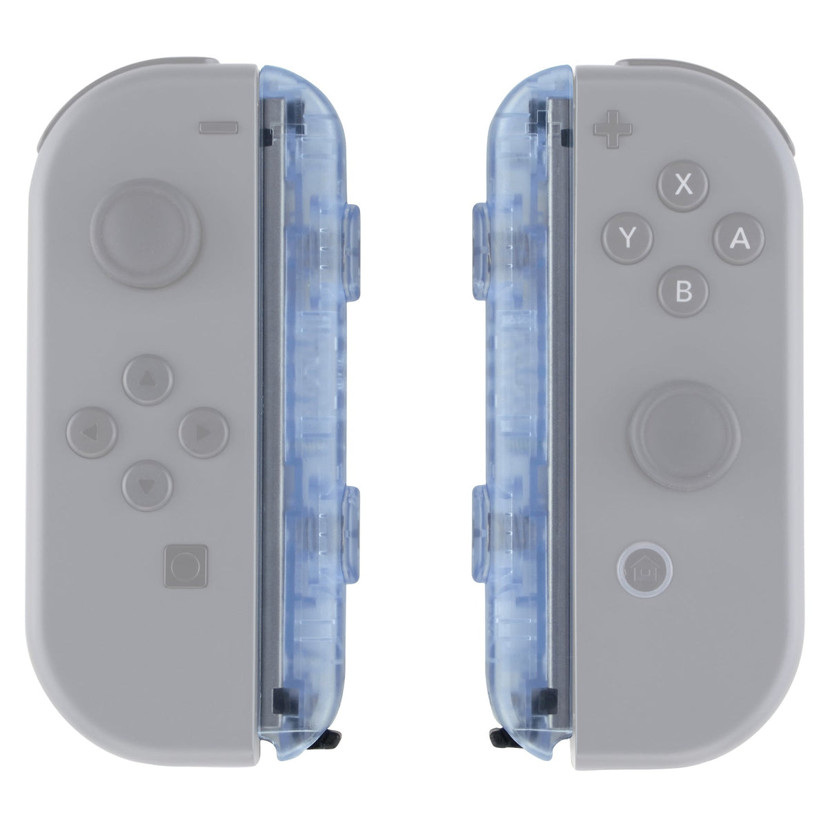 eXtremeRate Retail Glacier Blue Replacement shell for Nintendo Switch Joycon Strap, Custom Joy-Con Wrist Strap Housing Buttons for Nintendo Switch - 2 Pack - UEM506