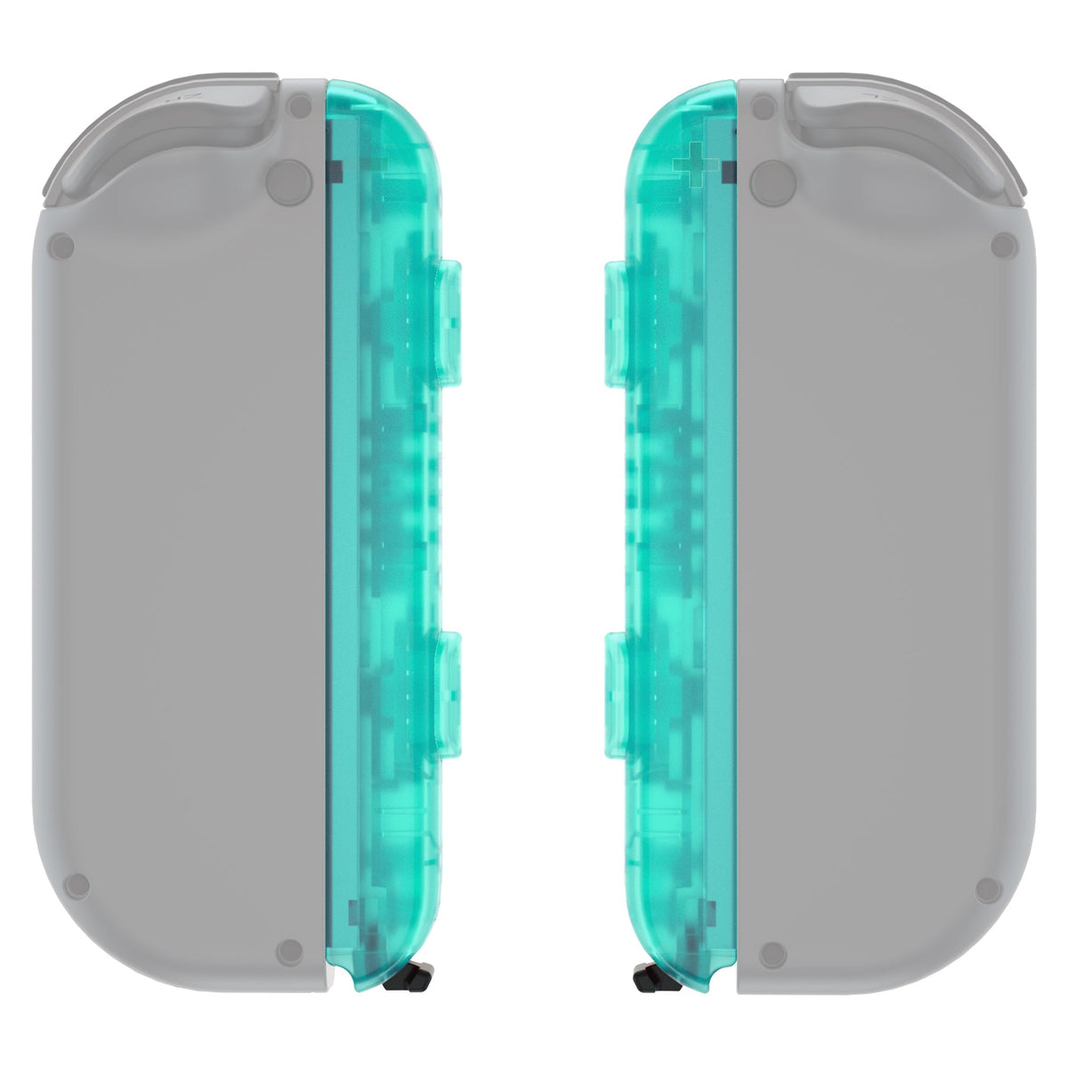 eXtremeRate Retail Emerald Green Replacement shell for NS Switch Joycon Strap, Custom Joy-Con Wrist Strap Housing Buttons for NS Switch - 2 Pack - UEM508