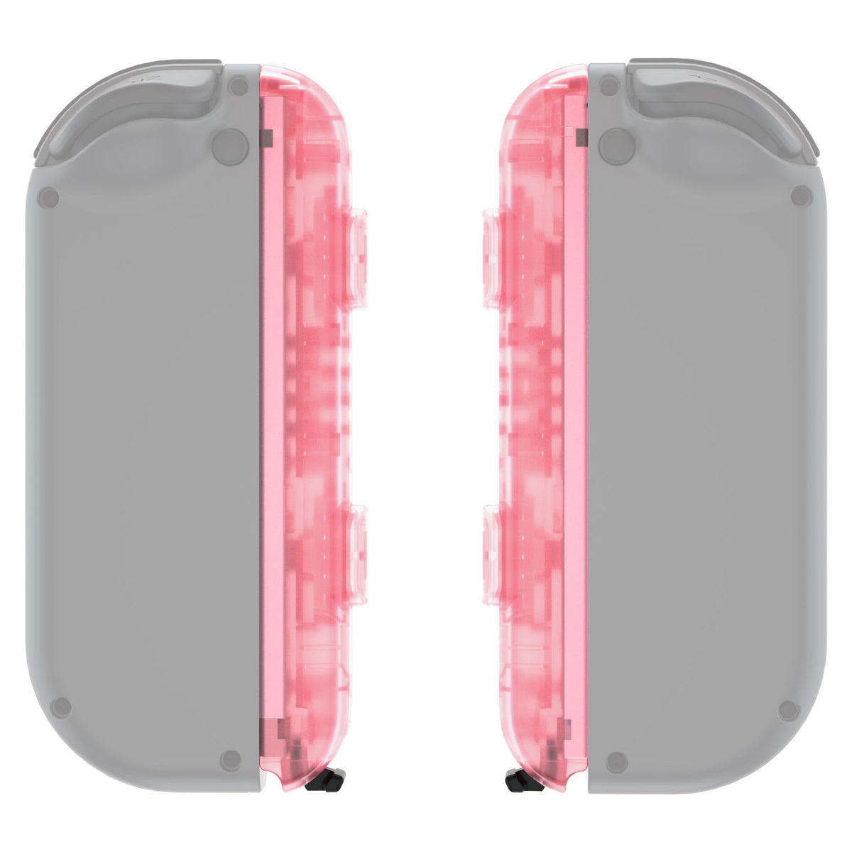 eXtremeRate Retail Cherry Pink Replacement shell for NS Switch Joycon Strap, Custom JoyCon Wrist Strap Housing Buttons for NS Switch - 2 Pack - UEM509