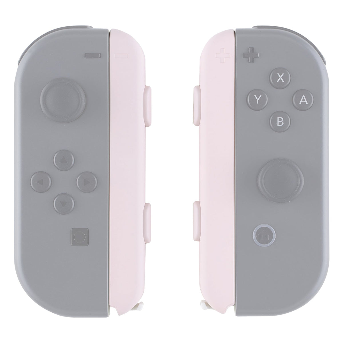 eXtremeRate Retail Cherry Blossoms Pink Soft Touch Replacement shell for Nintendo Switch Joycon Strap, Custom Joy-Con Wrist Strap Housing Buttons for Nintendo Switch - 2 Pack - UEP306