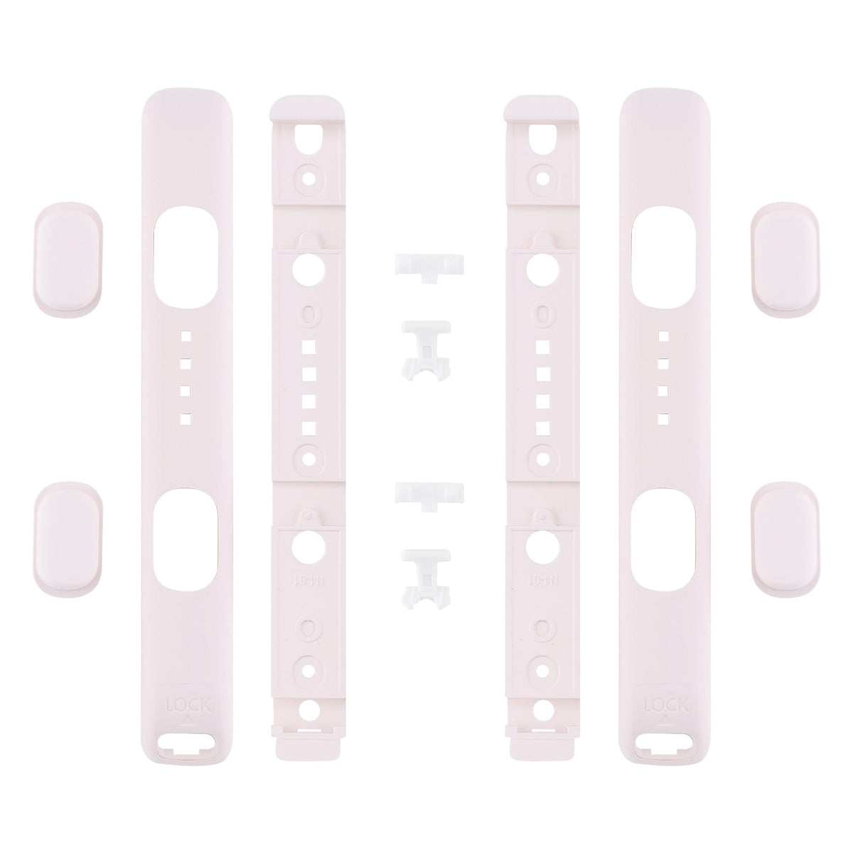 eXtremeRate Retail Cherry Blossoms Pink Soft Touch Replacement shell for Nintendo Switch Joycon Strap, Custom Joy-Con Wrist Strap Housing Buttons for Nintendo Switch - 2 Pack - UEP306