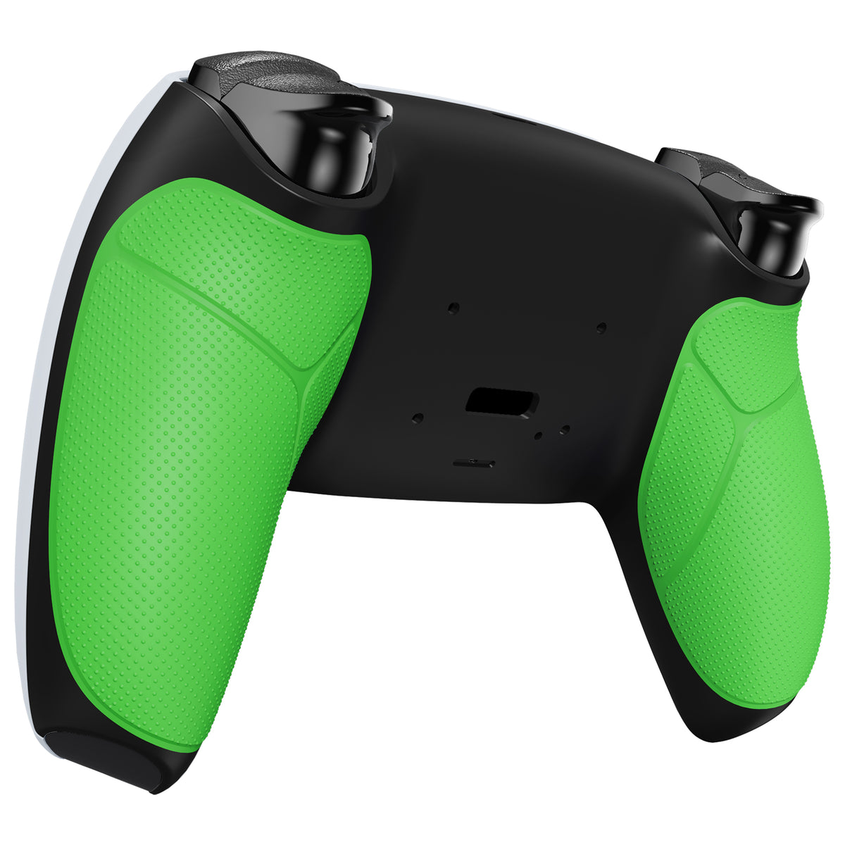 eXtremeRate Retail Green Performance Rubberized Grip Redesigned Back Shell for PS5 Controller eXtremerate RISE Remap Kit - Controller & RISE Remap Board NOT Included - UPFU6004