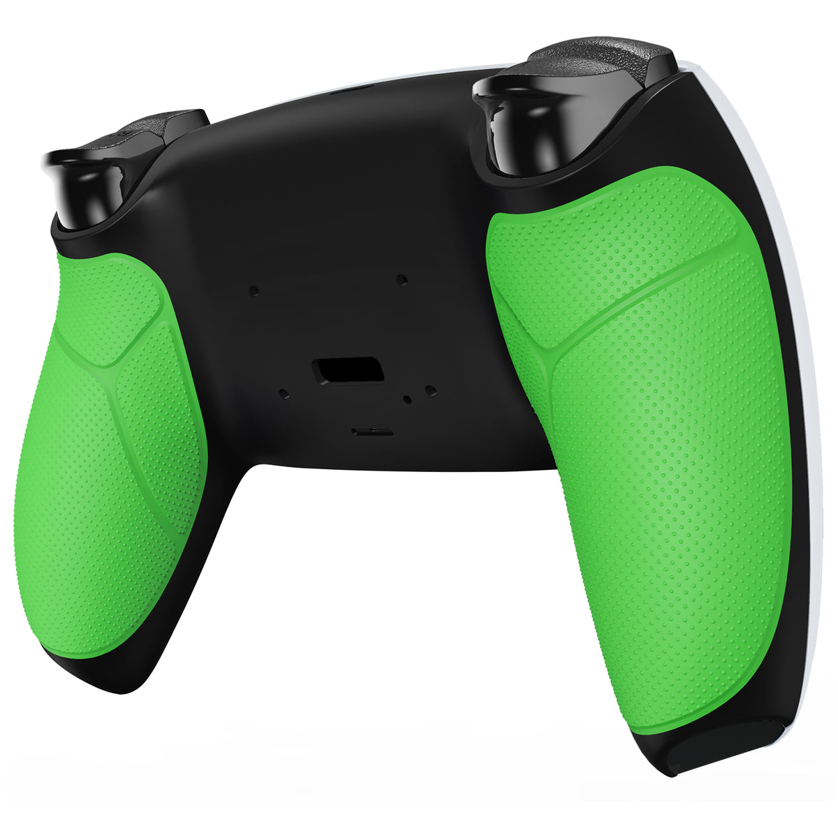eXtremeRate Retail Green Performance Rubberized Grip Redesigned Back Shell for PS5 Controller eXtremerate RISE Remap Kit - Controller & RISE Remap Board NOT Included - UPFU6004