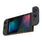eXtremeRate Retail Wood Grain DIY Housing Shell for NS Switch Console, Soft Touch Replacement Faceplate Front Frame for NS Switch Console with Volume Up Down Power Buttons - Console NOT Included - VES201