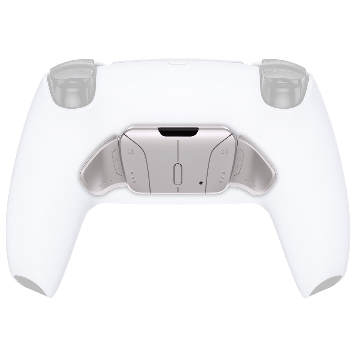 eXtremeRate Retail Turn RISE & RISE4 to RISE4 RMB Kit – Silver Real Metal Buttons (RMB) Version K1 K2 K3 K4 Back Buttons Housing & Remap PCB Board for PS5 Controller eXtremeRate RISE & RISE4 Remap kit - VPFJ7001