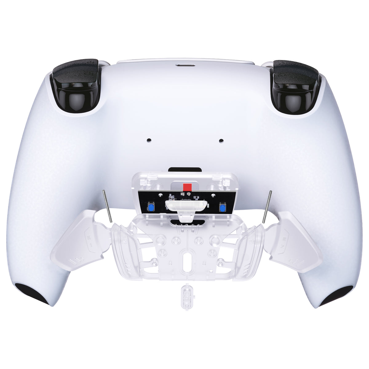 eXtremeRate Retail Turn RISE to RISE4 Kit - Redesigned Transparent Clear K1 K2 K3 K4 Back Buttons Housing & Remap PCB Board for ps5 Controller eXtremeRate RISE & RISE4 Remap kit - Controller & Other RISE Accessories NOT Included - VPFM5003P