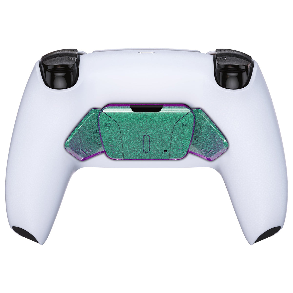 eXtremeRate Retail Chameleon Green Purple Replacement Redesigned K1 K2 K3 K4 Back Buttons Housing Shell for ps5 Controller eXtremeRate RISE4 Remap Kit - Controller & RISE4 Remap Board NOT Included - VPFP3004