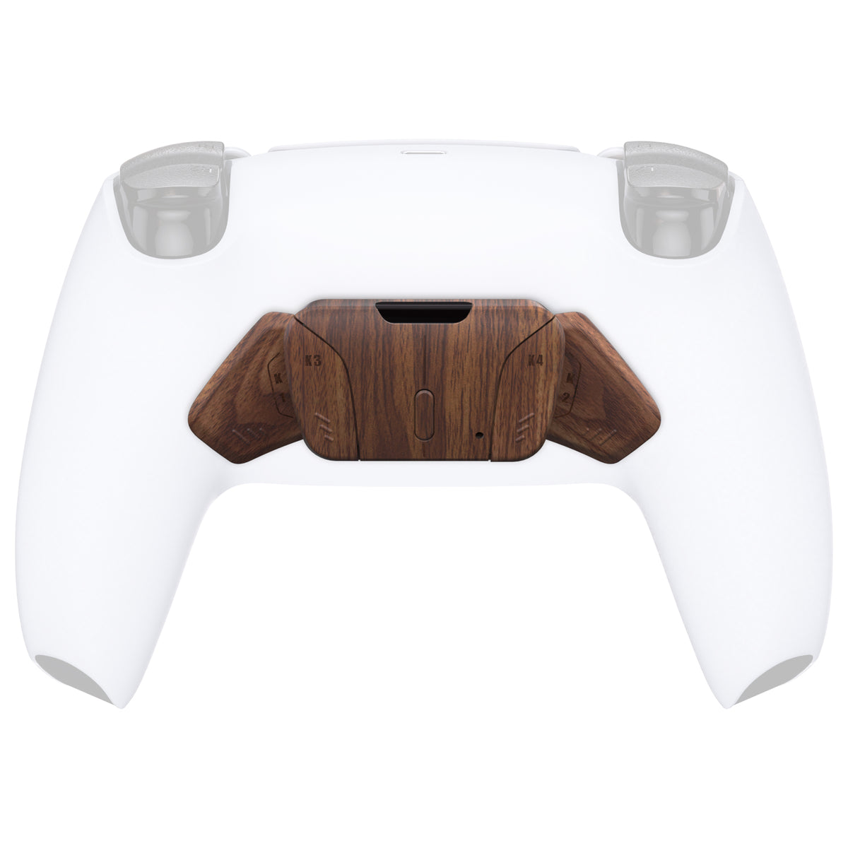 eXtremeRate Retail Wood Grain Replacement Redesigned K1 K2 K3 K4 Back Buttons Housing Shell for PS5 Controller eXtremeRate RISE4 Remap Kit - Controller & RISE4 Remap Board NOT Included - VPFS2001