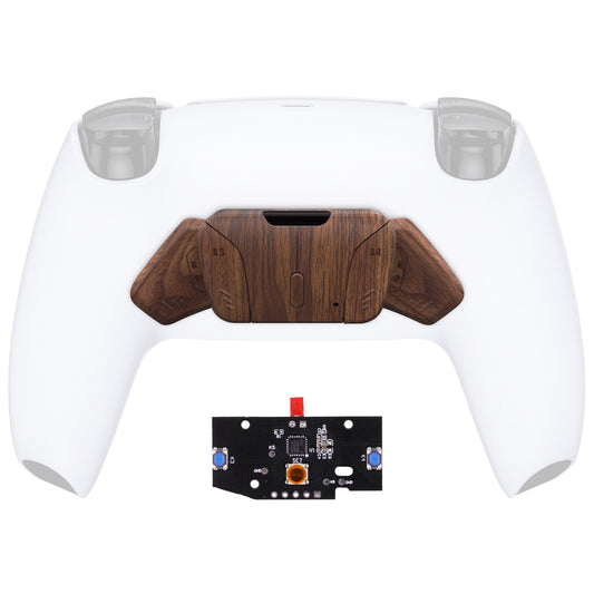 eXtremeRate Retail Turn RISE to RISE4 Kit – Redesigned Wood Grain K1 K2 K3 K4 Back Buttons Housing & Remap PCB Board for PS5 Controller eXtremeRate RISE & RISE4 Remap kit - Controller & Other RISE Accessories NOT Included - VPFS2001P
