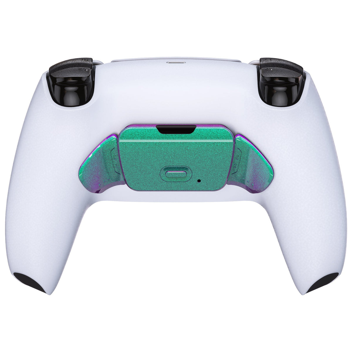 eXtremeRate Retail Chameleon Green Purple Replacement Redesigned K1 K2 Back Button Housing Shell for ps5 Controller eXtremerate RISE Remap Kit - Controller & RISE Remap Board NOT Included - WPFP3002