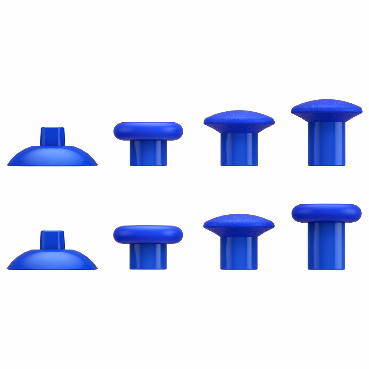 eXtremeRate Retail ThumbsGear Interchangeable Ergonomic Thumbstick for Xbox Series X & S/Xbox One/Xbox One Elite/Xbox One S & X Controller with 3 Height Domed and Concave Grips Adjustable Joystick - Blue - XOJ2112