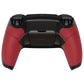 eXtremeRate Retail Black Real Metal Buttons (RMB) Version RISE 2.0 Remap Kit with Red Rubberized Grip Back Shell & Upgraded Remappable Back Buttons Attachment for PS5 Controller BDM-010 & BDM-020 - XPFJ7009